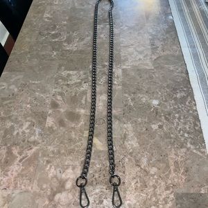 🔥🔥Black Crossbody Bag Chain/strap